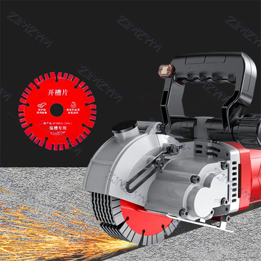 Electric Wall Chaser Handheld Laser Guide Slotting Machine