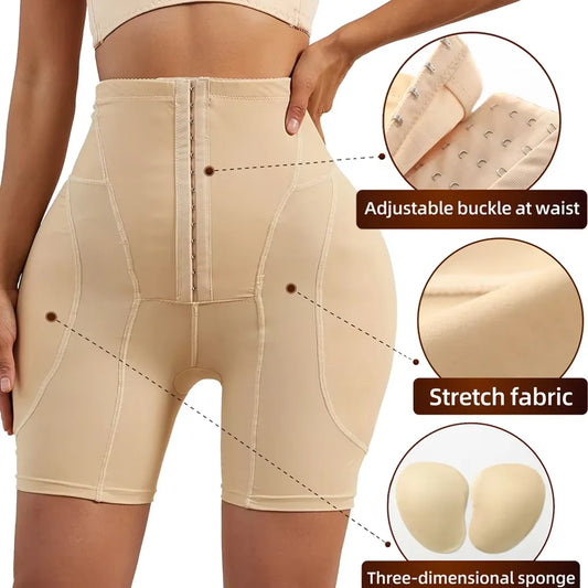 Shapewear for women's High Waist Shorts Butt Lifter Booty Padded Shorts Hip Enhancer Body Shaper Shorts Tummy Control Panties