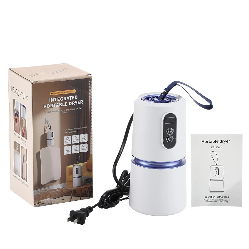 Portable Clothing Dryer Hanging Electric Drying Dryer with Timing Function Travel Home Business Laundry Dryer Clothes Heater