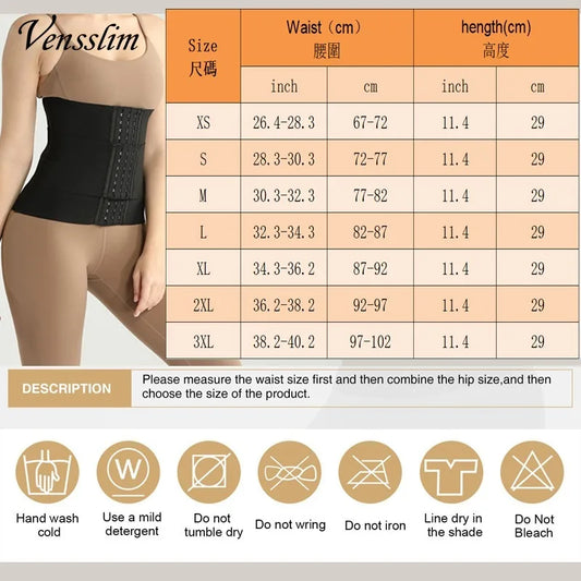 Shapewear for Women Vens slim Body Shaper Waist Trainer Belt Women Weight Loss Reduce Tummy Trimmer Corset Adjustable Workout Girdle Shapewear