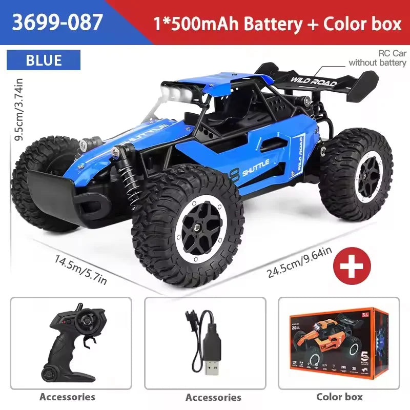 New 1:16 RC Car Remote Control Cars 2.4G Buggy Truck Drift Racing Climbing Off Road Vehicle Outdoor Toy Boy Kids Childrens Gifts