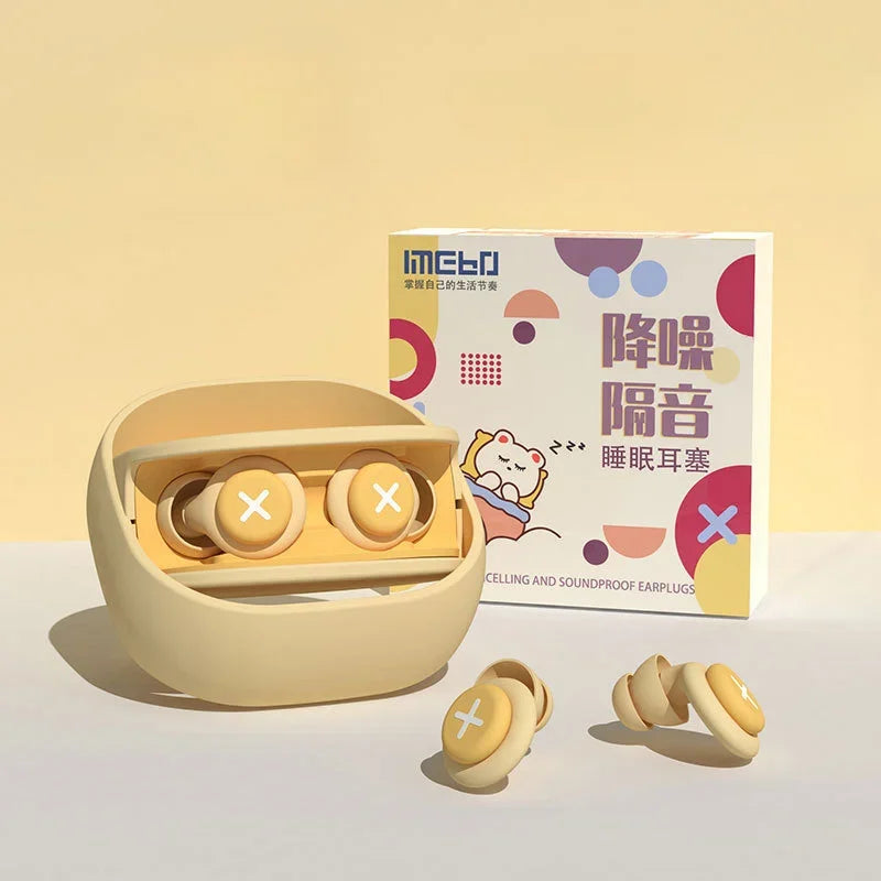 NEW Silicone Earplug Sleep Noise Ear Plug Canceling Noise Reduction Soundproof Anti Soft Slow Rebound Protection Ears Foam
