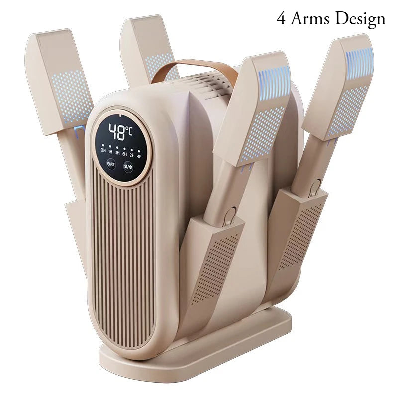 Six-Arm Foldable Shoe Dryer