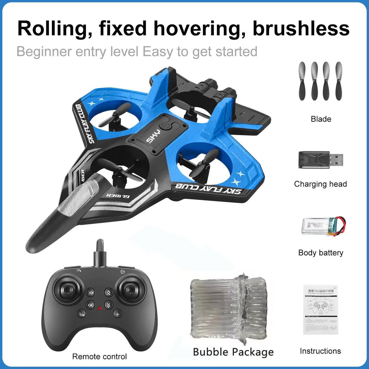 Flying Helicopters Remote-Controlled Foam Fighter Jets