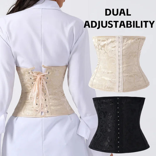 Shapewear for women's Waist Trainer Tummy Control Corset Body Shaper Shapewear Women 3-Row Hook Fit Waist Cincher Bust Lifter Top for Outfit Match