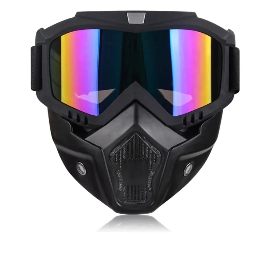 MTB Safety Mask & Goggles Combo - Windproof Protection for Extreme Cycling, Dirt Bikes & Outdoor Sports