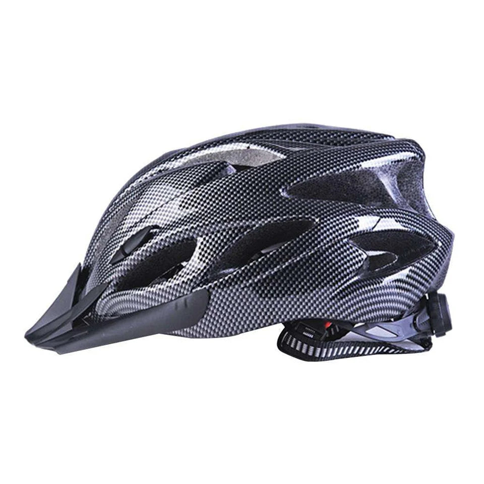 Cycling Helmet Comfort Lining Lightweight Fiber Texture Helmet Adult Mountain Bike Cycling Equipment