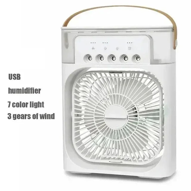 Portable Humidifier Fan Air Conditioners USB Electric Fan LED Night Light