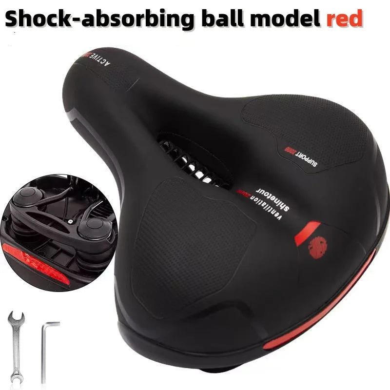Universal Bicycle Seat for Mountain Bikes Thick Soft Breathable Shock Absorbing Ball Style Comfortable Dynamic Cycling Saddle