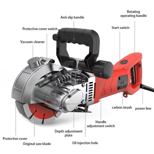 Electric Grooving Machine Automatic Wall Concealed wall crasher