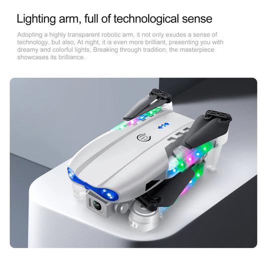 Mini Drone Dual Camera Lighting Screen Control E88 E99