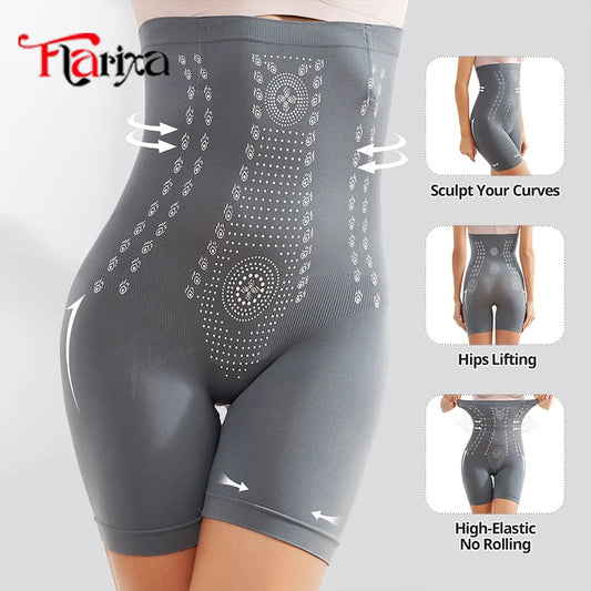 Shapewear for women's Flarixa Seamless Shaper Tummy Control Panties Women Thighs Slimmer High Waist Shapewear Shorts Butt Lift Postpartum Underwear