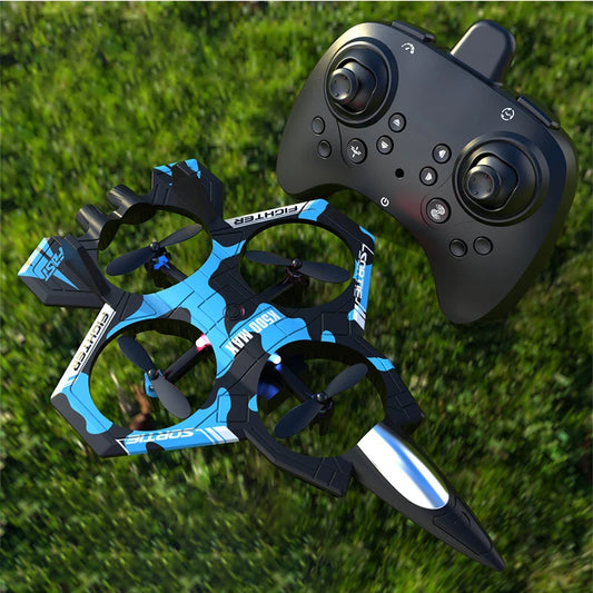 RC Plane Toy Glider Flying Helicopter 2.4G Stunt Remote Control Foam Fighter Airplane Outdoor Toys For Children Adult Gifts