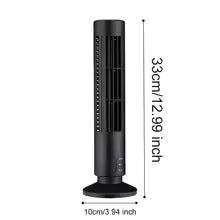 Portable Air Conditioner Fan 2000/1200mAh Quiet Desk Fan Tower Fan Wall Mount Electric Fan 3 Speed Rechargeable for Home Bedroom