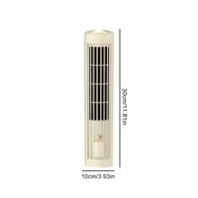 Portable Air Conditioner Fan 2000/1200mAh Quiet Desk Fan Tower Fan Wall Mount Electric Fan 3 Speed Rechargeable for Home Bedroom