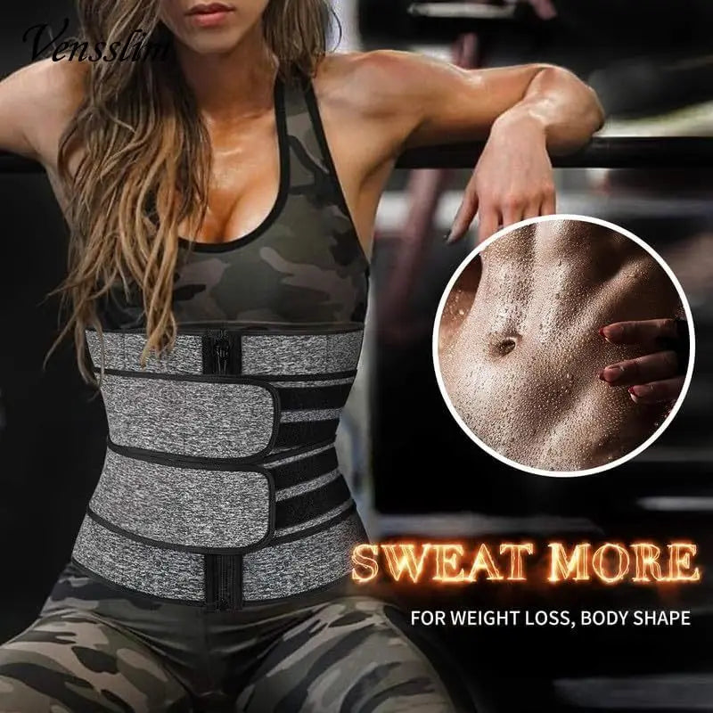 Shapewear for Women Waist Trainer Corset Trimmer Belt for Women Weight Loss Sweat Strap Body Shaper Belly Cincher Sports Girdle Fat Burner Band