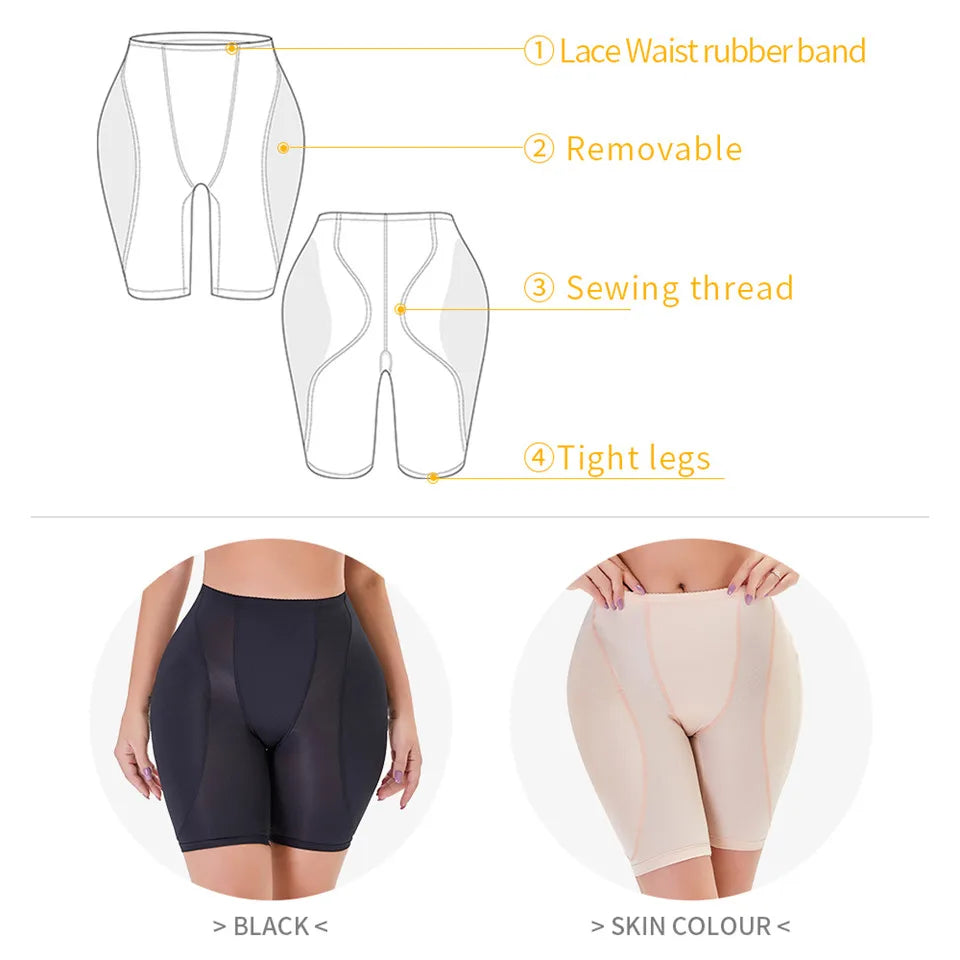 Shapewear for women's Butt Push Up Women Buttock Padding Panties Waist Trainer