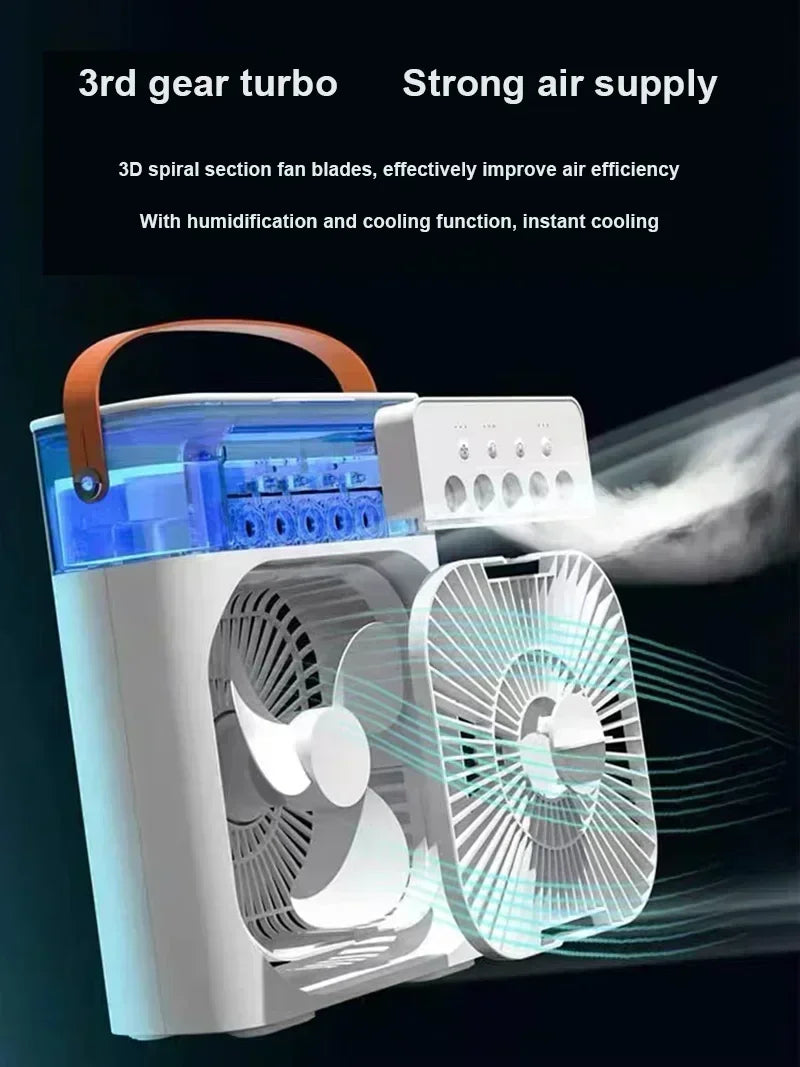 Portable Fan Air Conditioner LED Night Light