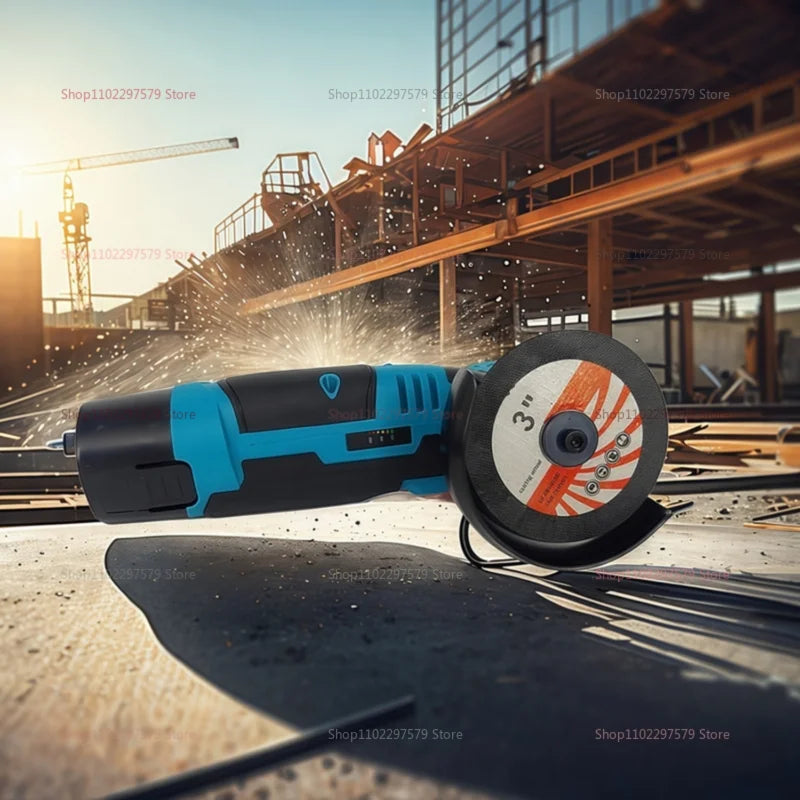 12V Cordless Electric Angle Grinder Compact 19500rpm LithiumBattery Mini Polishing Grinding Diamond Cut Tool for DIY and HomeUse