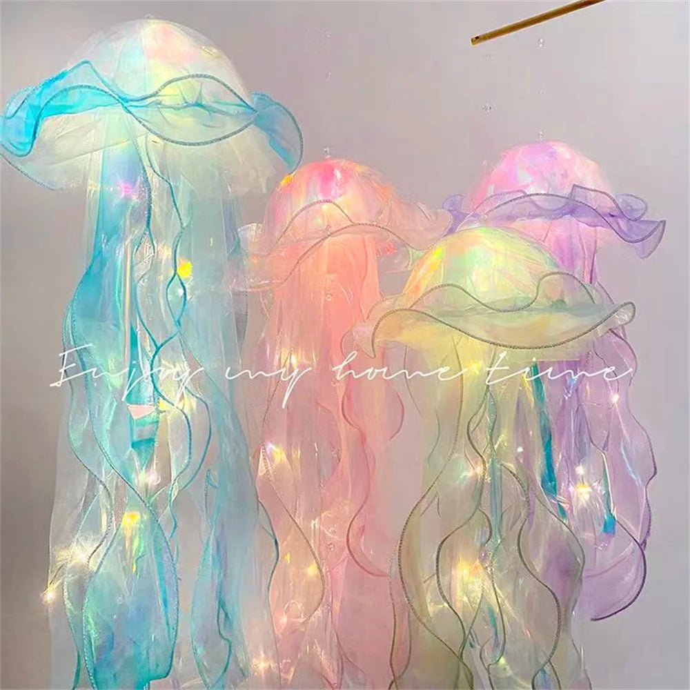 Jellyfish Lamp, Portable Flower Lamp, Girl Room Atmosphere Decoration Lamp, Bedroom Night Lamp, Home Decoration, Birthday Gift