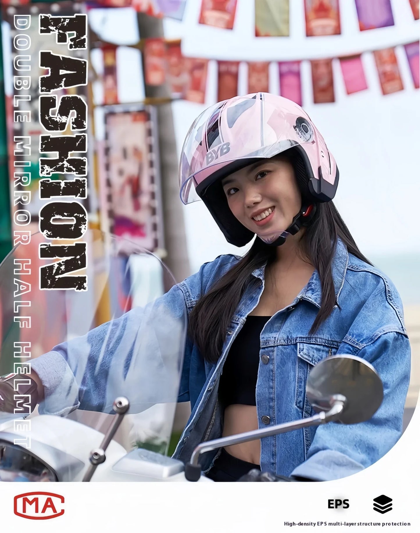 2025 Electric Motorcycle Helmet with Double-Lens Anti-Fog Shield Full Face Helmet for Riding All Seasons Safety Gear Men Women