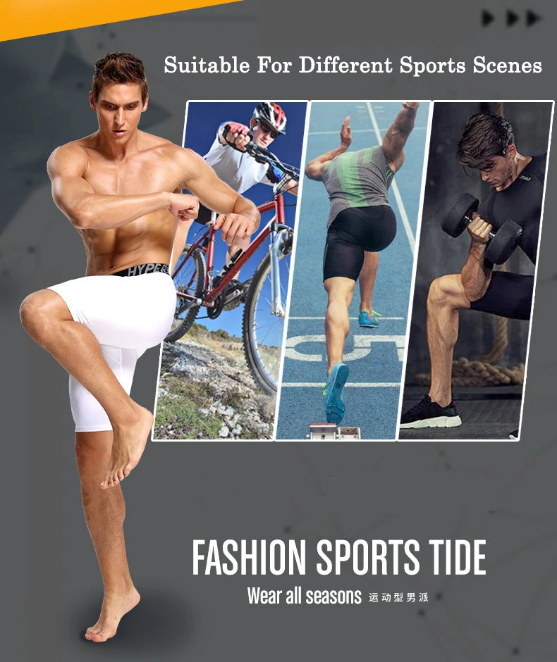 shorts for men's Compression Shorts Men Summer Sportswear Training Tights Gym Fitness Leggings Short Pants Sport Bottoms Running Shorts Men