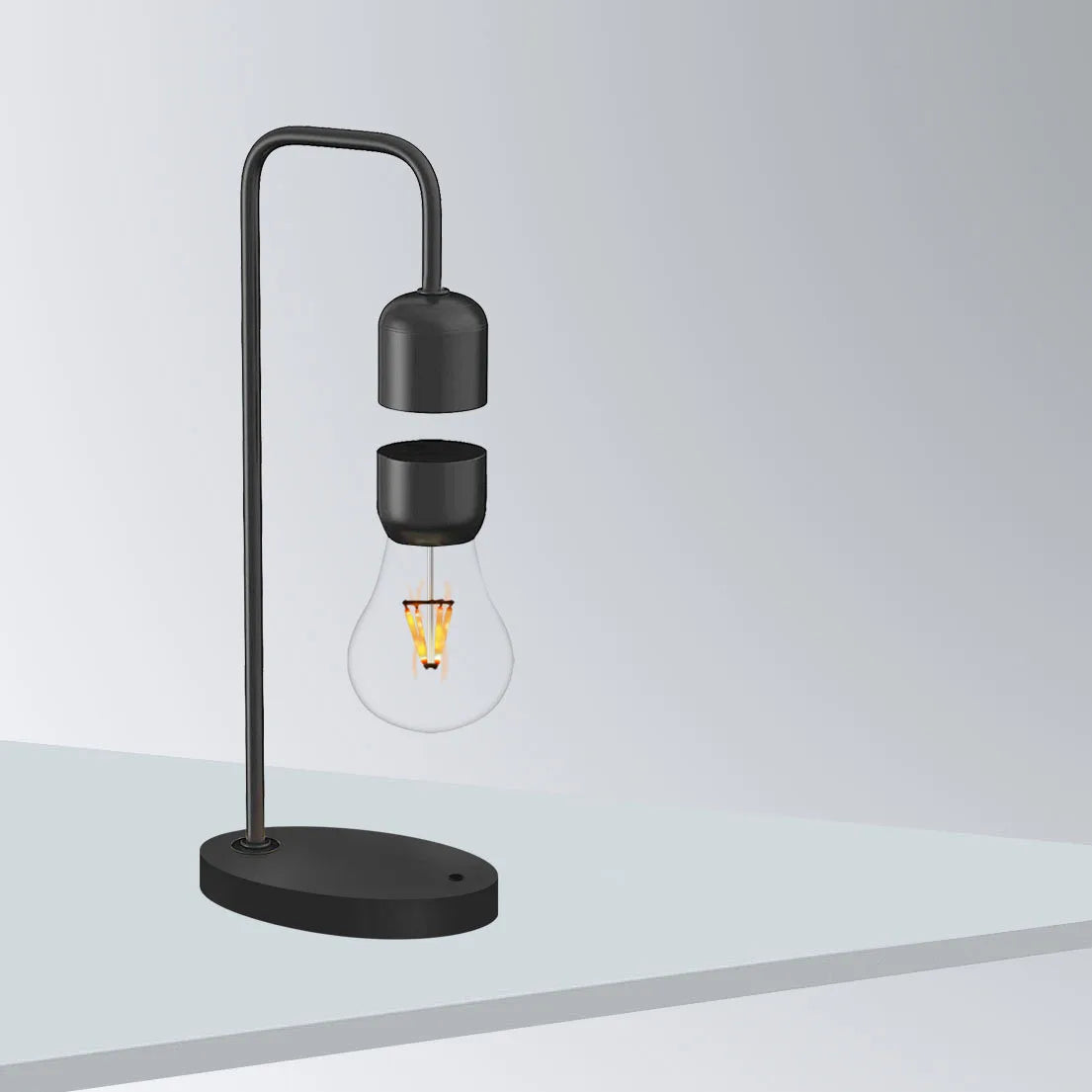 Magnetic Levitating Floating Bulb Lamp Wireless Smartphone Fast Charging LED Light Bulb Desk Lamp Creative Home Deco Night Light