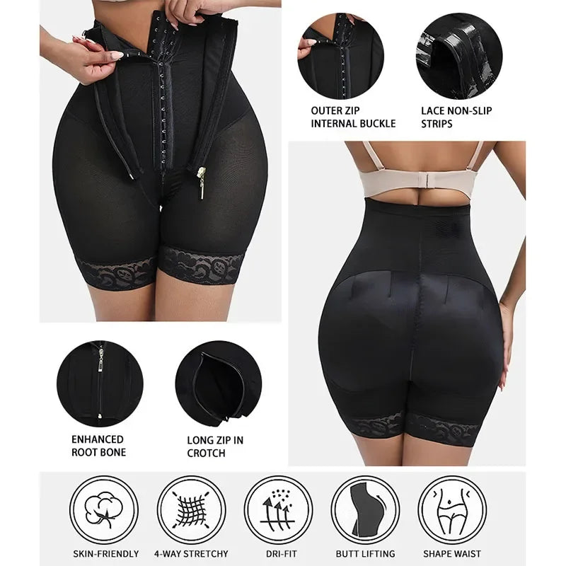 Shapewear for women's Fajas Colombians Girdles BBL Shorts Corset Slimming Waist Trainer High Compression Body Shaper Control Panties Lifter Shapewear