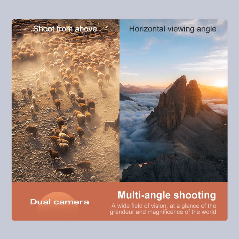 Lenovo D18 Drone 8K HD Dual Camera Aerial Photography Obstacle Avoidance Brushless Motor 5G WIFI GPS Return 18000m Quadcopter