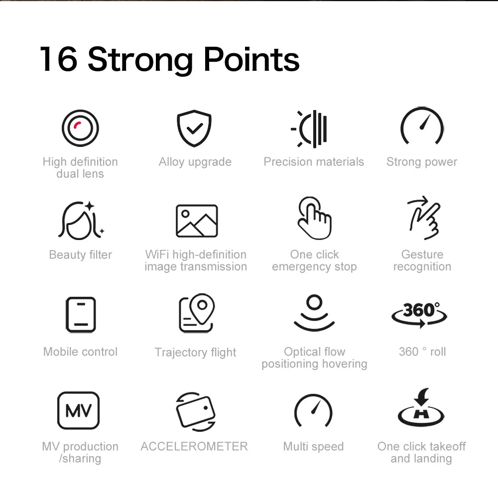 XD1 8K HD dual camera aerial camera, alloy anti-drop mini drone 2.4GWiFi drone foldable four-axis aerial camera