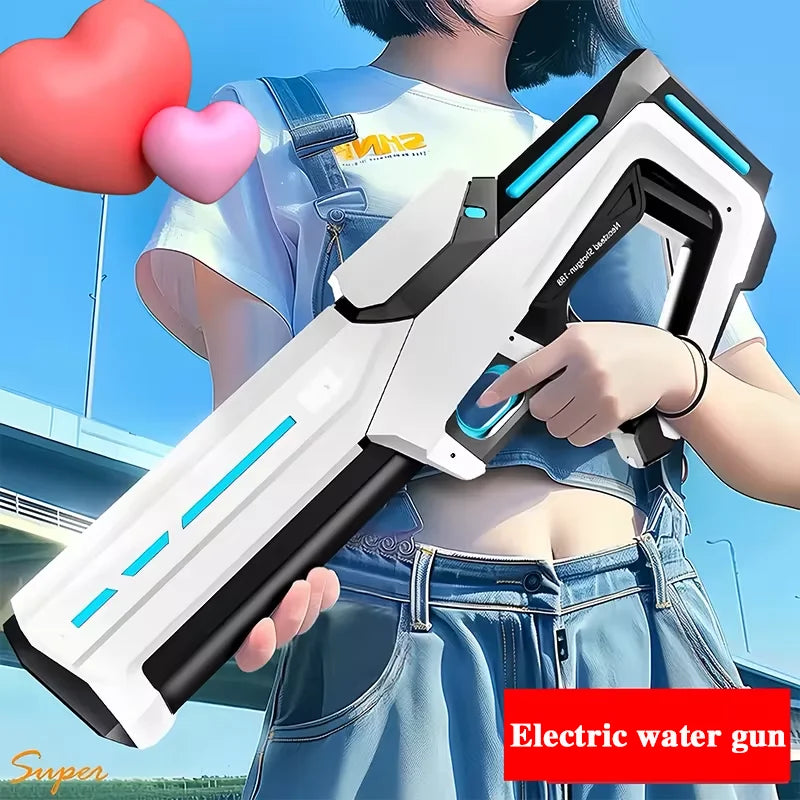 Electric Water Guns For Adults Powerful Squirt Automatic Water Suction Water Blasters Summer Outdoor Beach Toy For Boy Kid Gifts