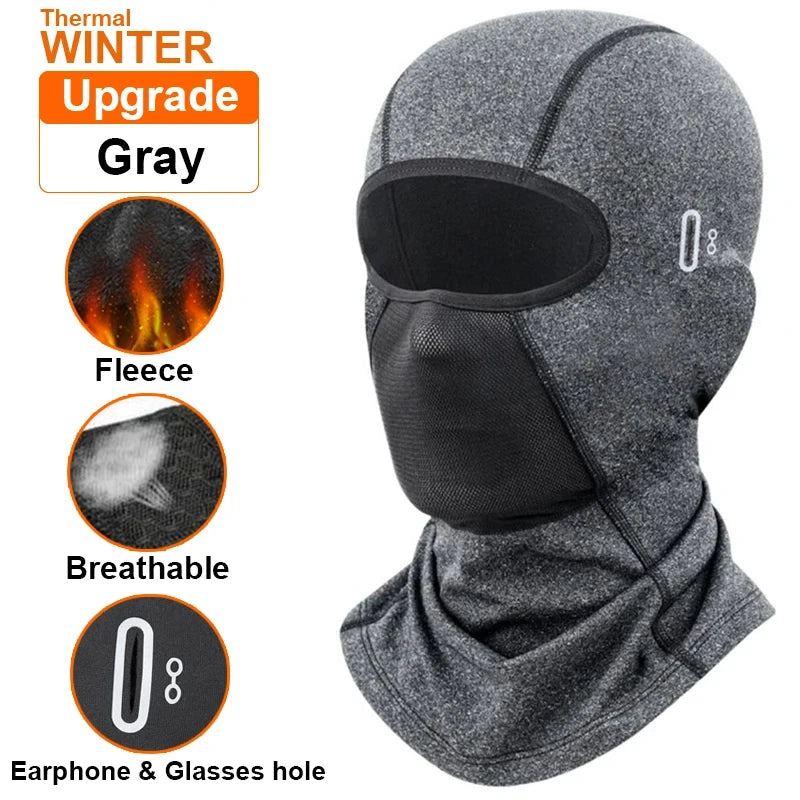Thermal Winter Balaclava Cycling Full Face Mask Warm Outdoor Sports Motorcycle Ski Fishing Hunting Mask Fleece Scarf Cap Bandana