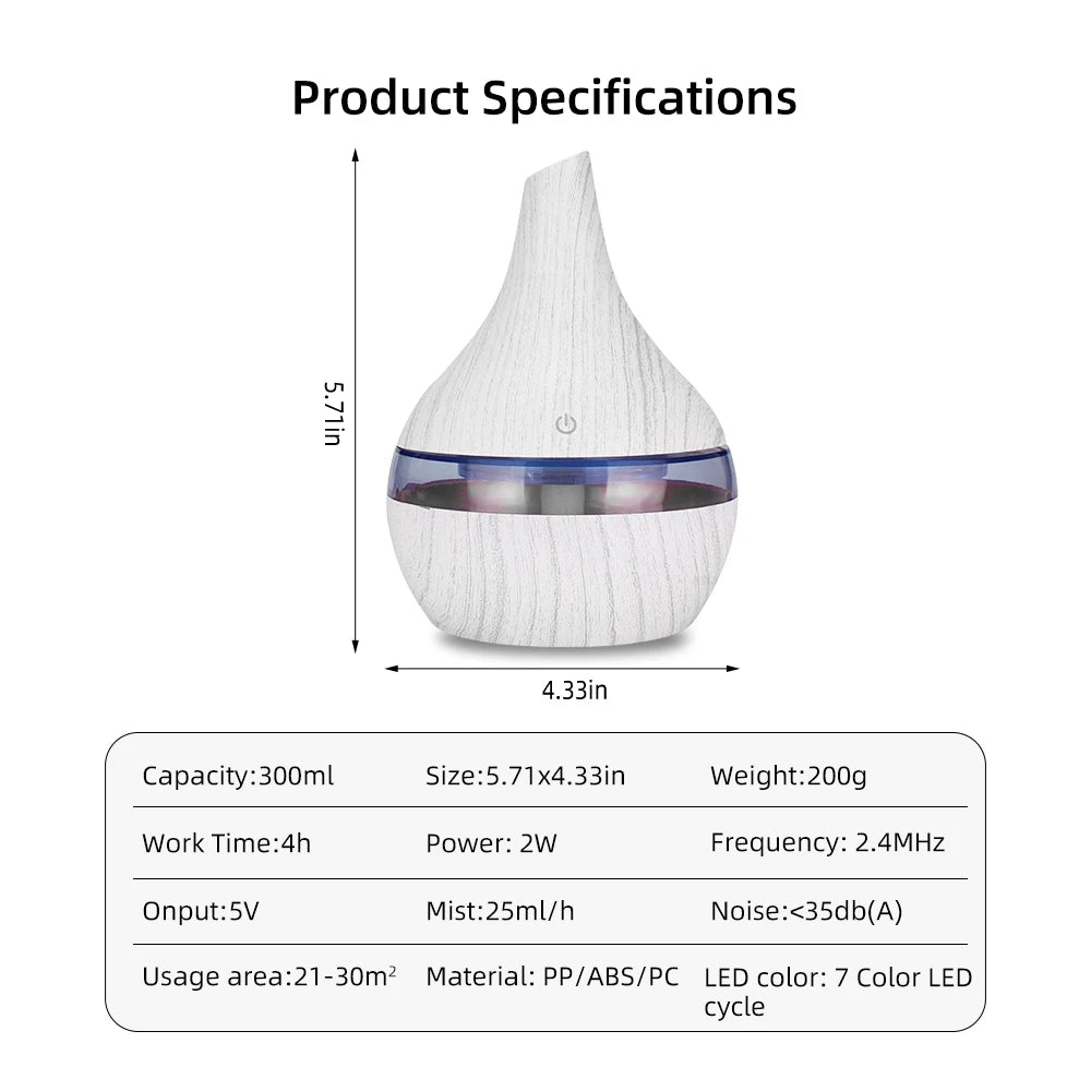 Essential Oil Diffusers Ultrasonic Air Humidifier