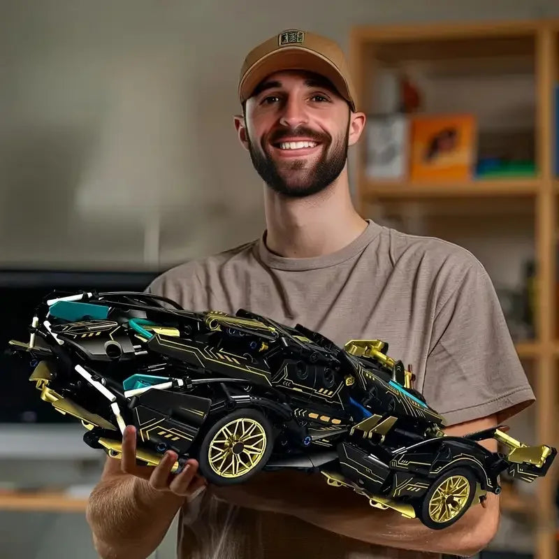 Green Racing Building Block Toys