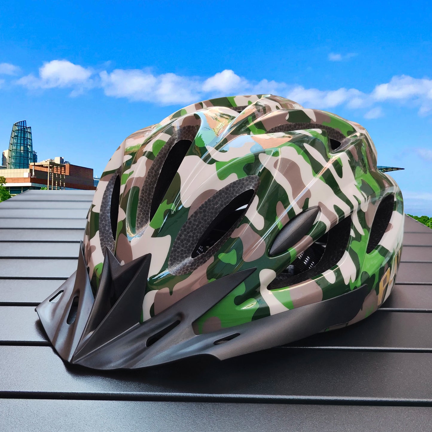 PMT Lightweight Cycling Helmet Comfort Lining Hollow Riding Safety Head Protection Bicycle MTB Helmet Carbon Pattern Bike Helmet