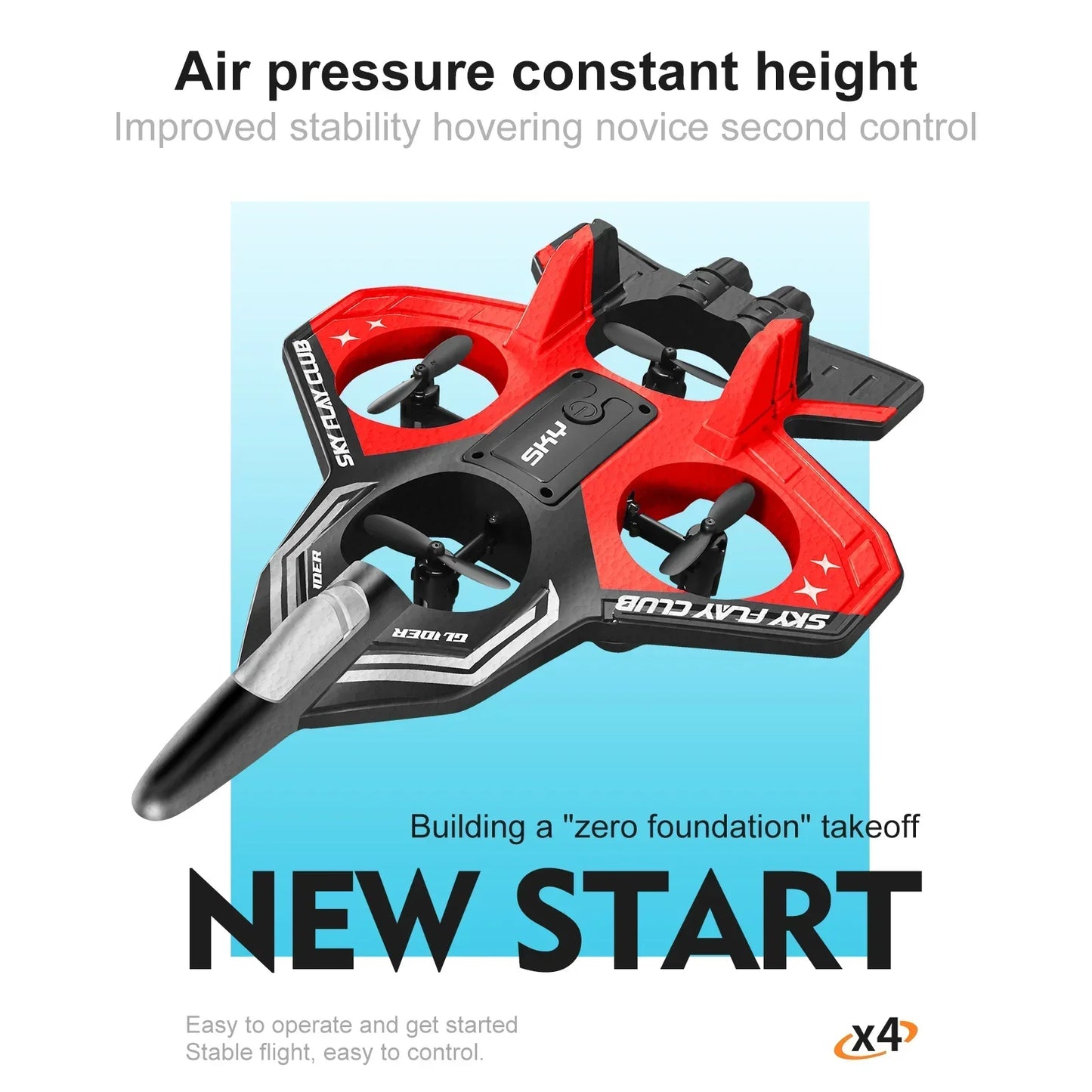 Flying Helicopters Remote-Controlled Foam Fighter Jets