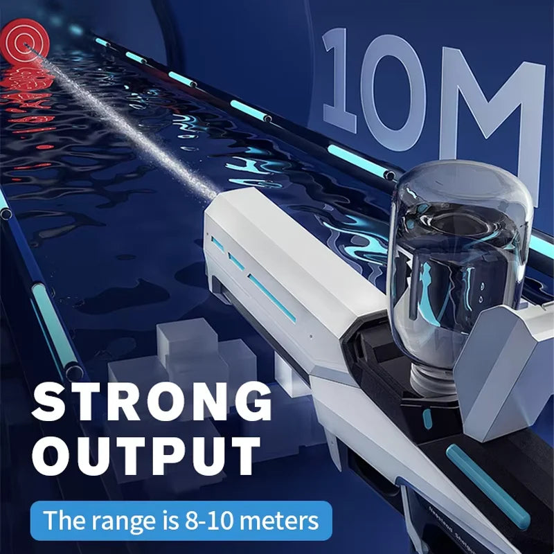 Water Gun Toy Consecutive Shots Automatic Electric Water Blaster for Outdoor Beach Pool Kid Adult Summer Water Fight Toys Gifts