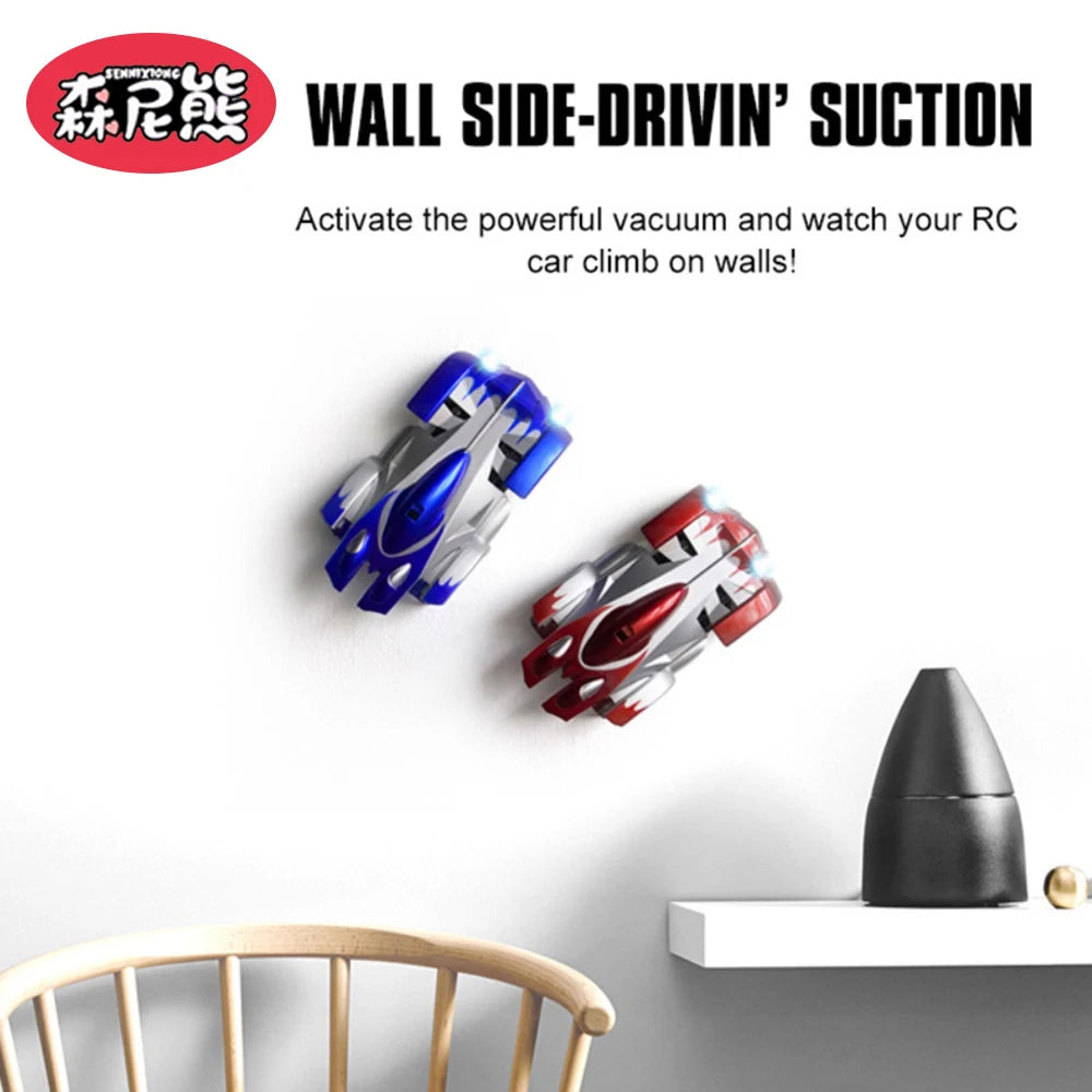Wall Climbing Car With Light Anti Gravity 360 Rotating Model Electric Stunt Drifting