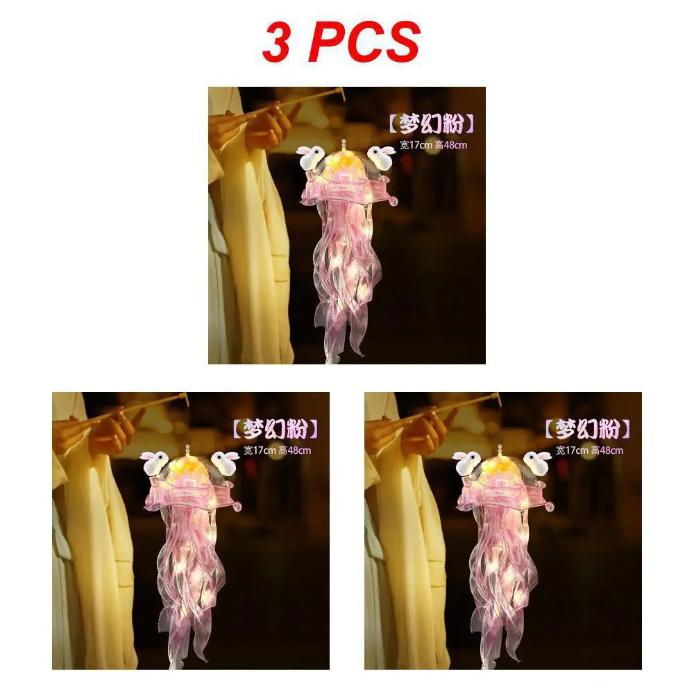 Jellyfish Lamp, Portable Flower Lamp, Girl Room Atmosphere Decoration Lamp, Bedroom Night Lamp, Home Decoration, Birthday Gift