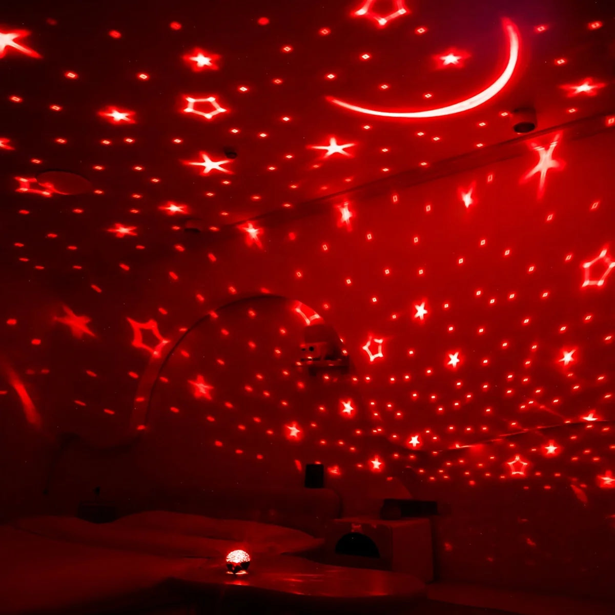 Starry Sky Projector Light 7Modes LED Night Light Galaxy Moon Ambient Light