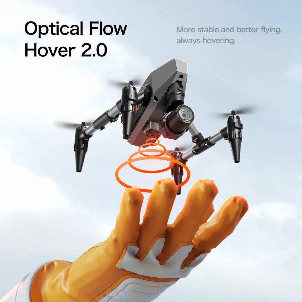 XD1 8K HD dual camera aerial camera, alloy anti-drop mini drone 2.4GWiFi drone foldable four-axis aerial camera