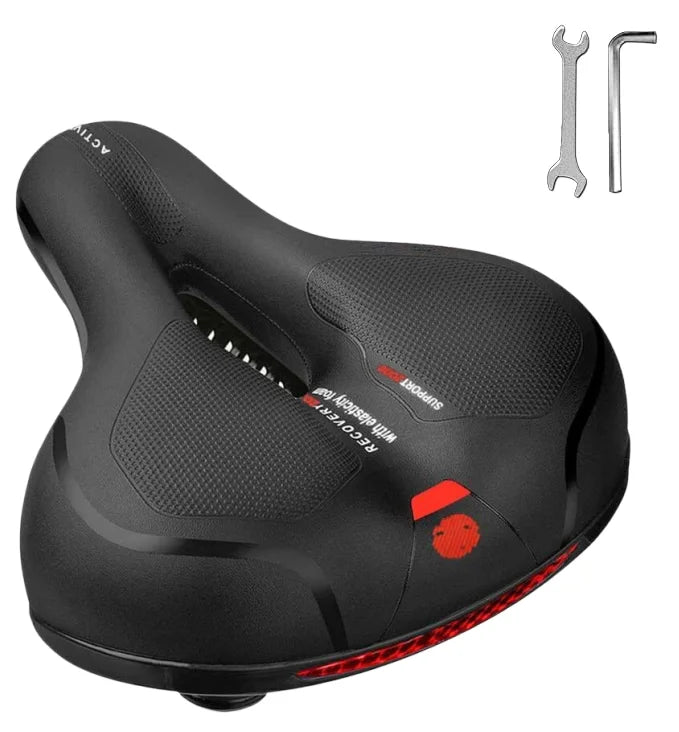 Universal Bicycle Seat for Mountain Bikes Thick Soft Breathable Shock Absorbing Ball Style Cycling Saddle for  Outdoor Riding