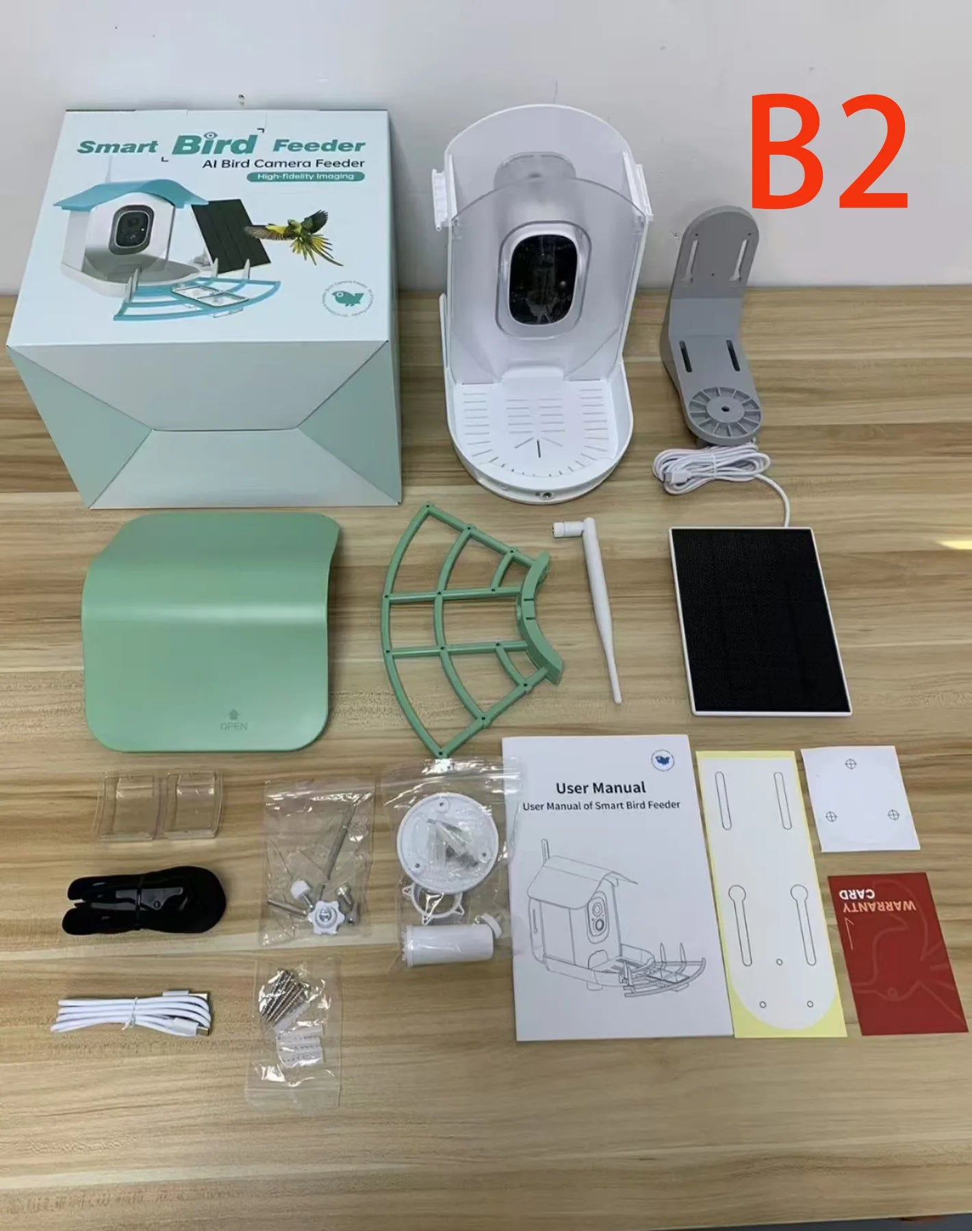 Bird Feeder with Camera AI Identify Birds Species Solar Powered