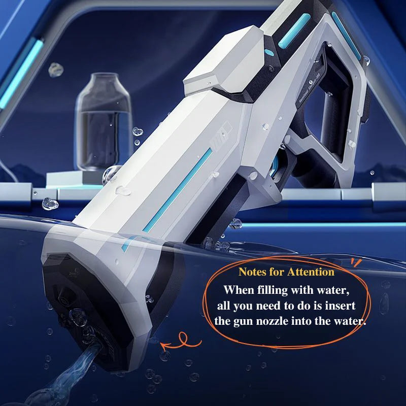 Water Gun Toy Consecutive Shots Automatic Electric Water Blaster for Outdoor Beach Pool Kid Adult Summer Water Fight Toys Gifts