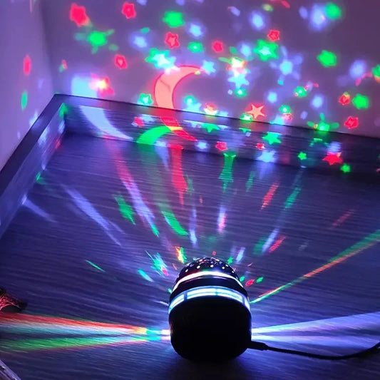 LED Starry Sky Night Lights USB Rotating Projector Lamp Magic