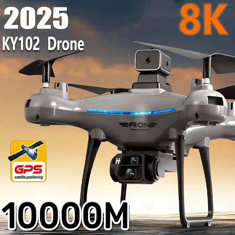Lenovo Ky102 Drone 8k Hd Aerial Photography Dual Camera Brushless Quadcopter Obstacle Avoidance Optical Flow Aerial Rc Drone