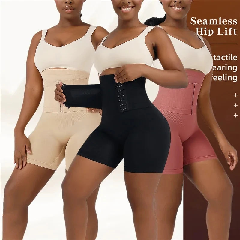 Shapewear for Women Tummy Control Body Shaper Fajas Shorts with Hook Butt Lifter Panties High Waisted Underwear Slimming Panties