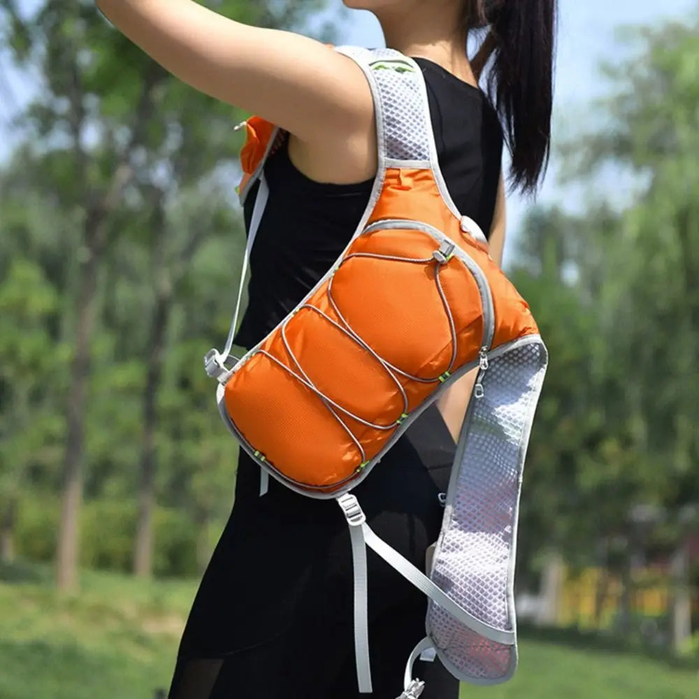 Breathable Running Hydration Vest Waterproof Ultra-light Running Hydration Bag Nylon Material Adjustable Water Backpack