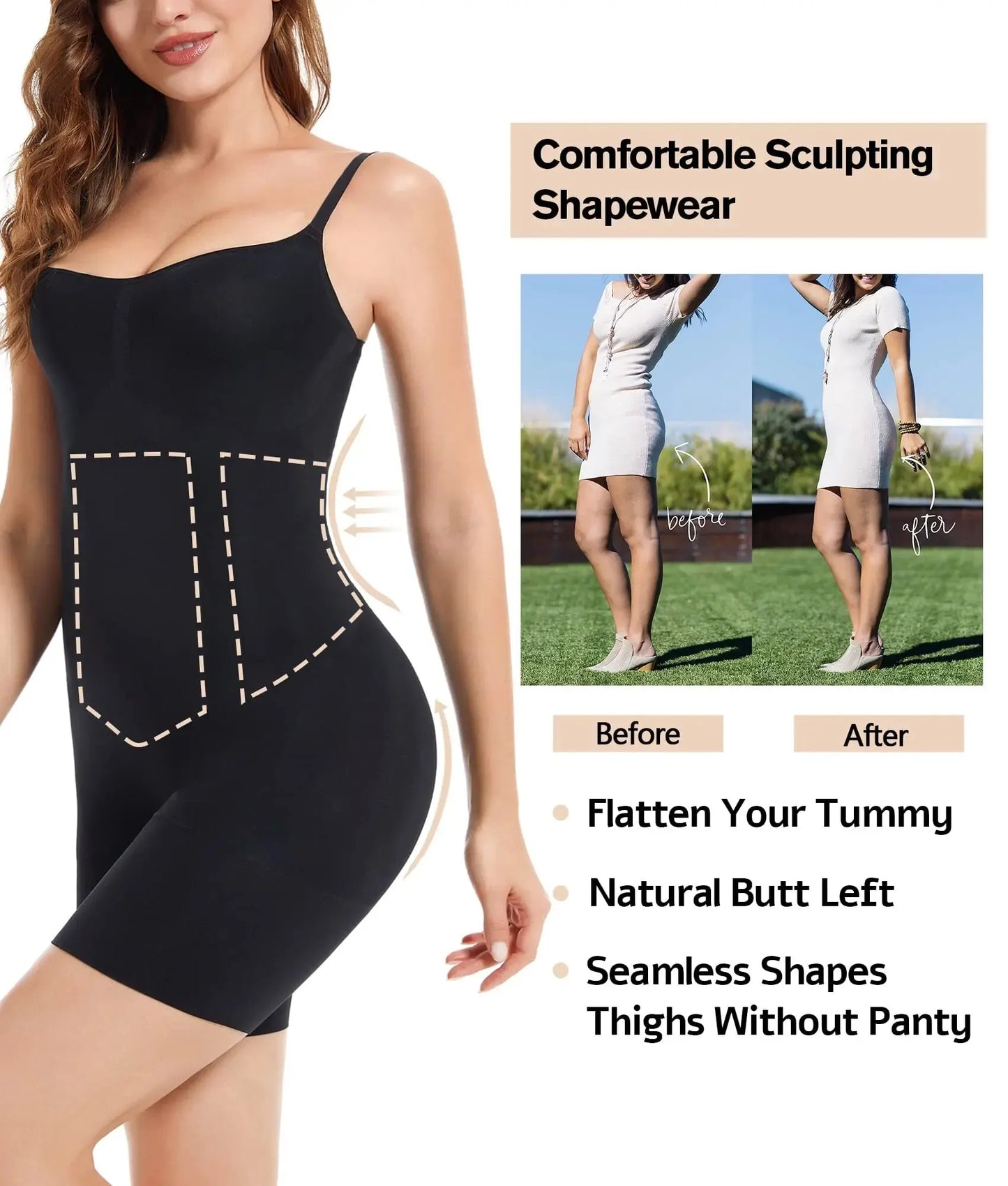 Shapewear for women's slimming pants Hip Lift Shapewear elastic corset body piece