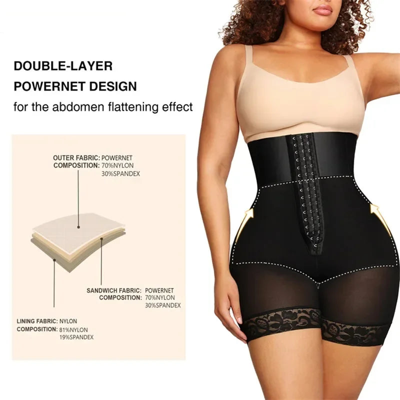 Shapewear for women's Fajas Colombians Girdles BBL Shorts Waist Trainer Tummy Control Panties Shapewear Body Shaper Butt Lifter Thigh Slimmer